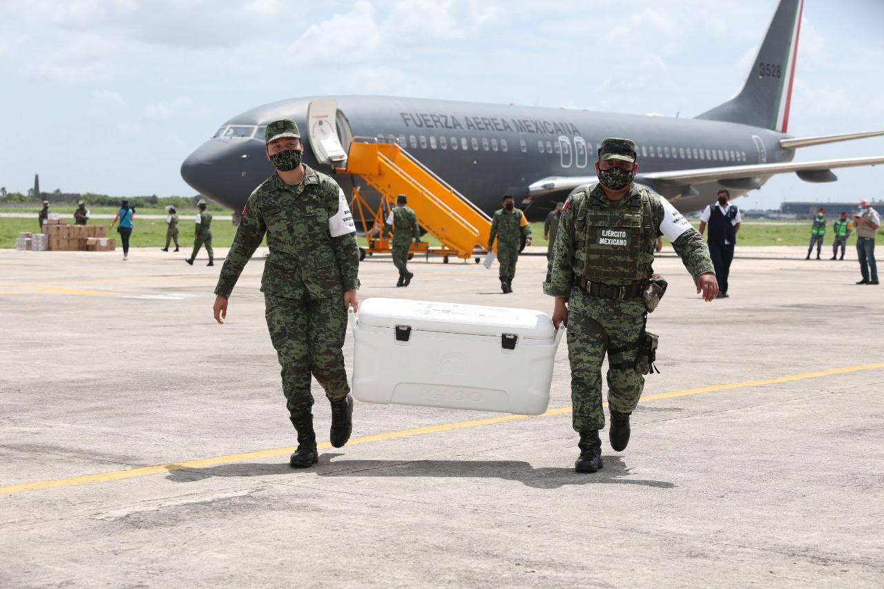 Llegan a Yucatán 78 mil 700 dosis contra Covid-19